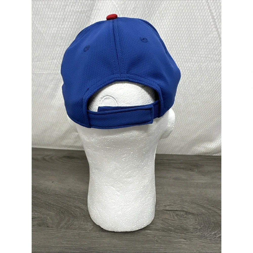 Mens Chicago Cubs Baseball Cap Blue Red Embroidered C Logo Adjustable Strap